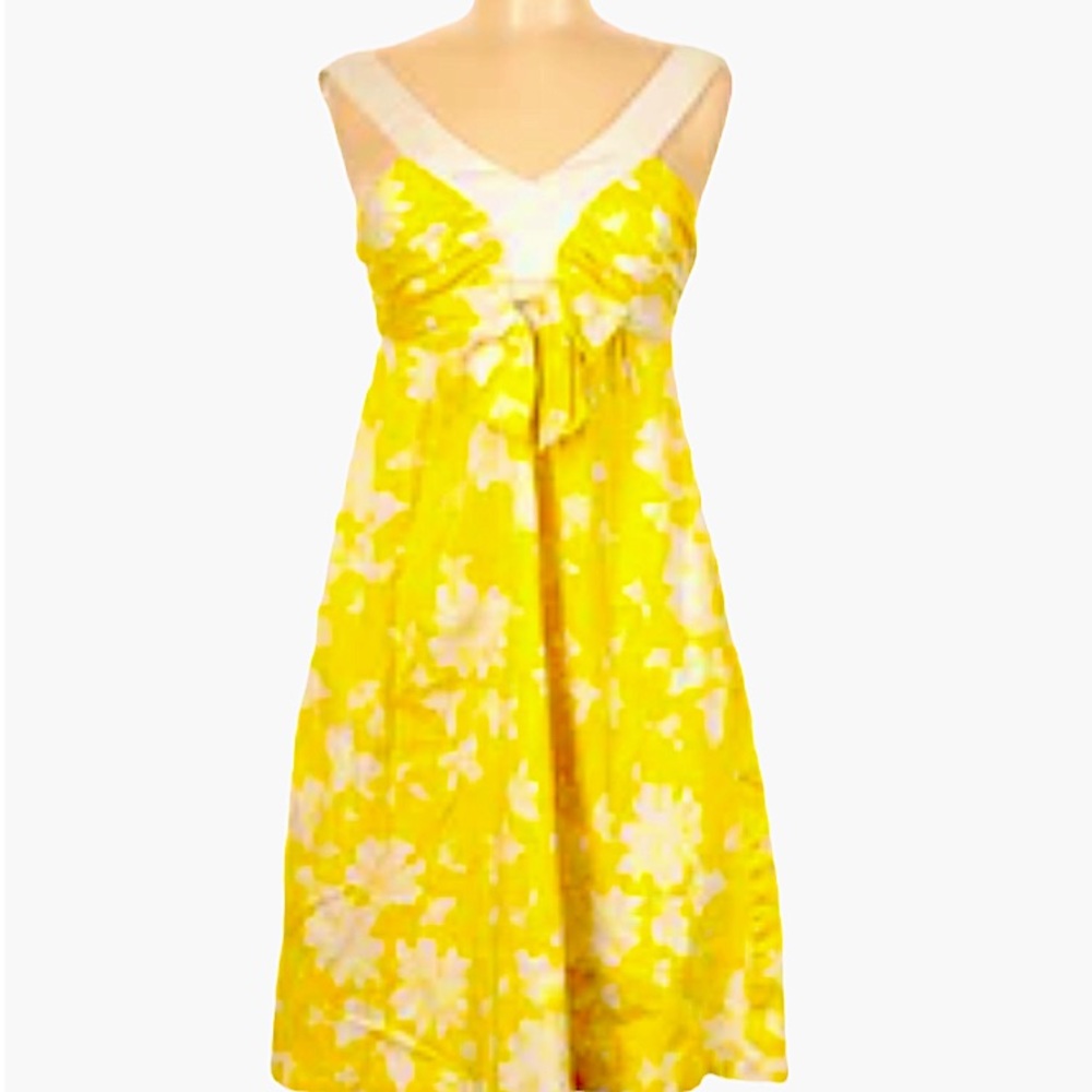 1960’s inspired Donna Morgan Sz 6, woman’s spring or summer dress V-neck A-line